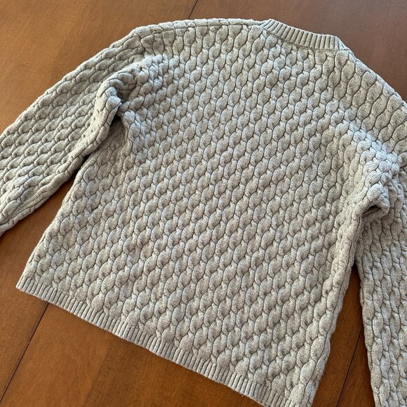 4th & Reckless Gabriel Sweater grey cable knit with matching scarf (XS) - Picture 5 of 7